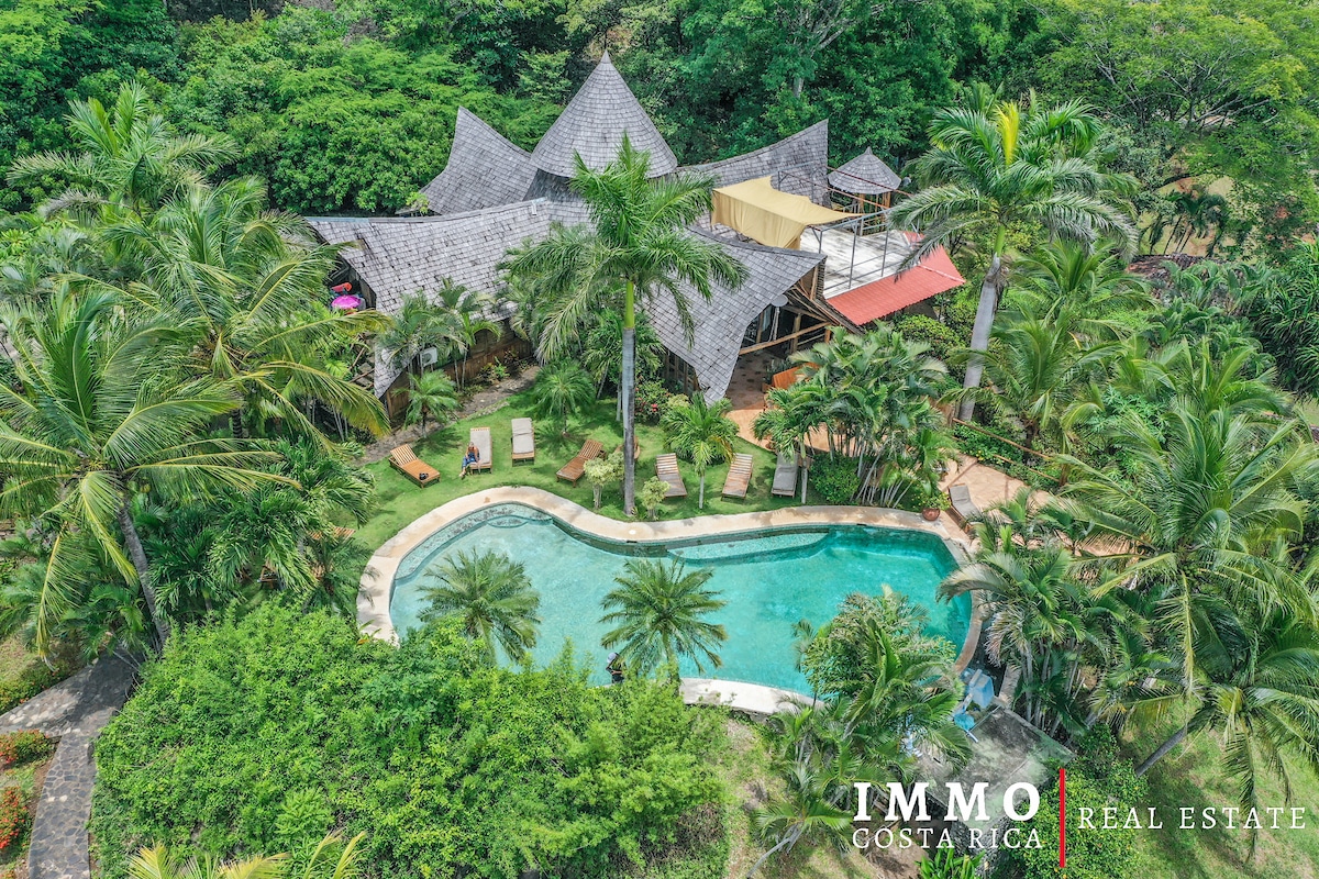 Nouveau prix. Exclusif!! Élégant hôtel lodge Eco et Yoga niché dans les collines près de la plage de Tamarindo